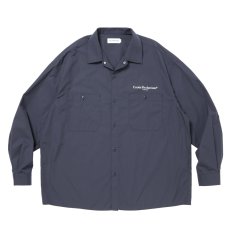 画像2: COOTIE PRODUCTIONS/Broad L/S Work Shirt（Navy）［ブロードワークシャツ-26春夏］ (2)