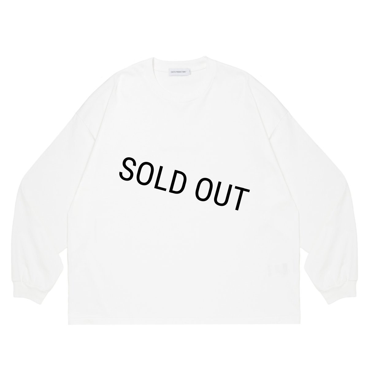 画像2: COOTIE PRODUCTIONS/Spanish Pima Boxy L/S Tee（White）［スパニッシュピマボクシー長袖T-26春夏］ (2)