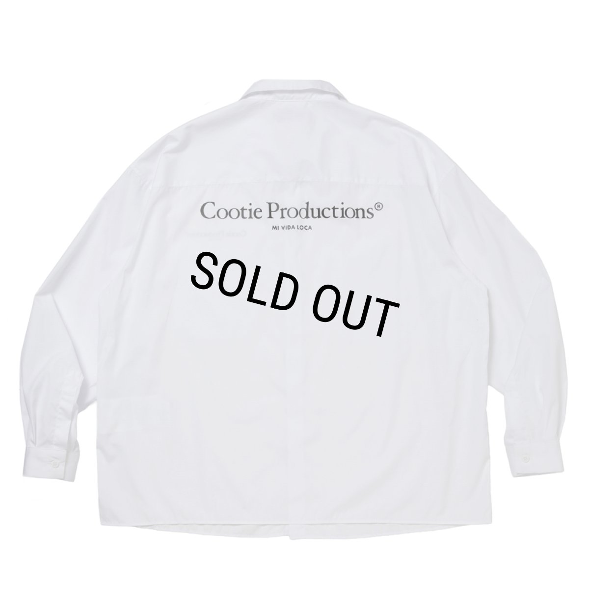 画像1: COOTIE PRODUCTIONS/Broad L/S Work Shirt（White）［ブロードワークシャツ-26春夏］ (1)