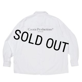 COOTIE PRODUCTIONS/Broad L/S Work Shirt（White）［ブロードワーク
