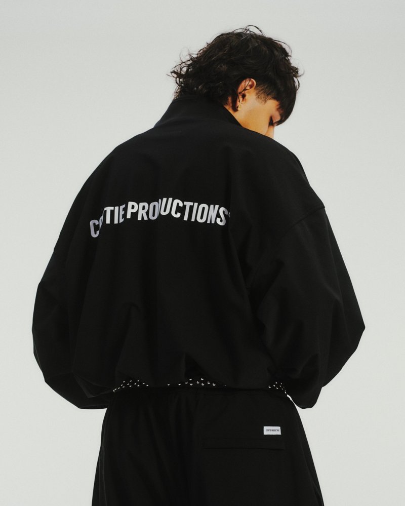 画像3: COOTIE PRODUCTIONS/Frost Weave Track Jacket（Black）［フロストウィーヴトラックJKT-26春夏］