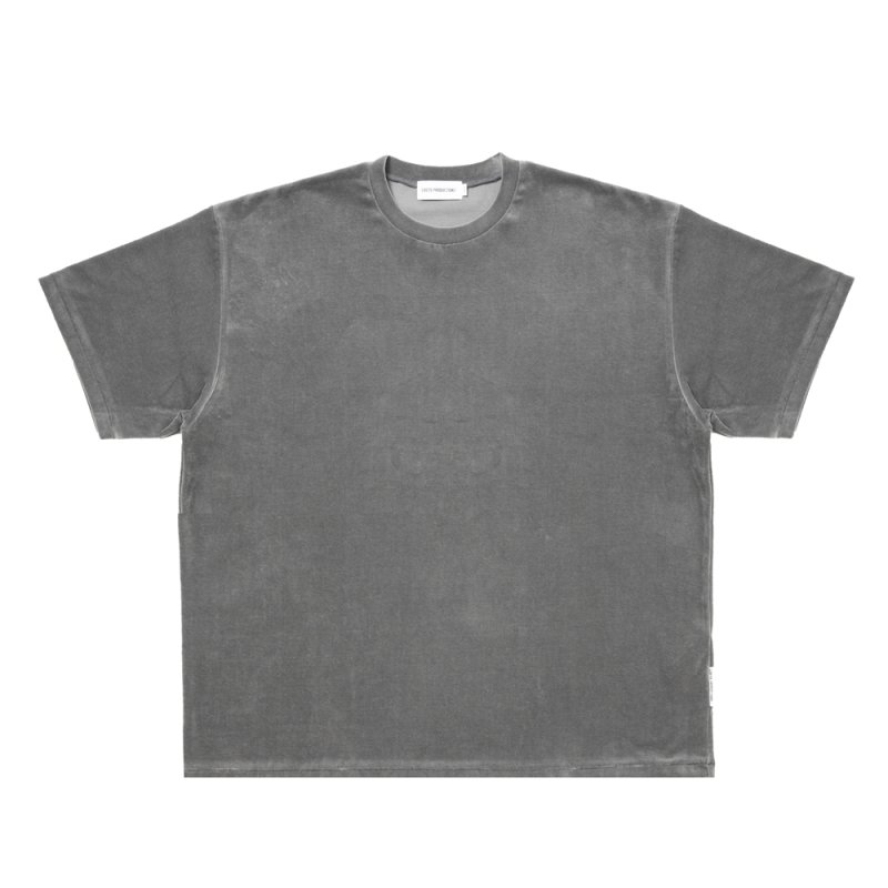 画像1: COOTIE PRODUCTIONS/Velour S/S Tee（Gray）［ベロアT-26春夏］