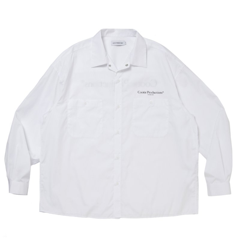 画像1: COOTIE PRODUCTIONS/Broad L/S Work Shirt（White）［ブロードワークシャツ-26春夏］