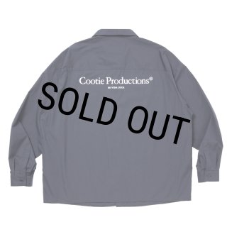 COOTIE PRODUCTIONS/Broad L/S Work Shirt（Navy）［ブロードワーク