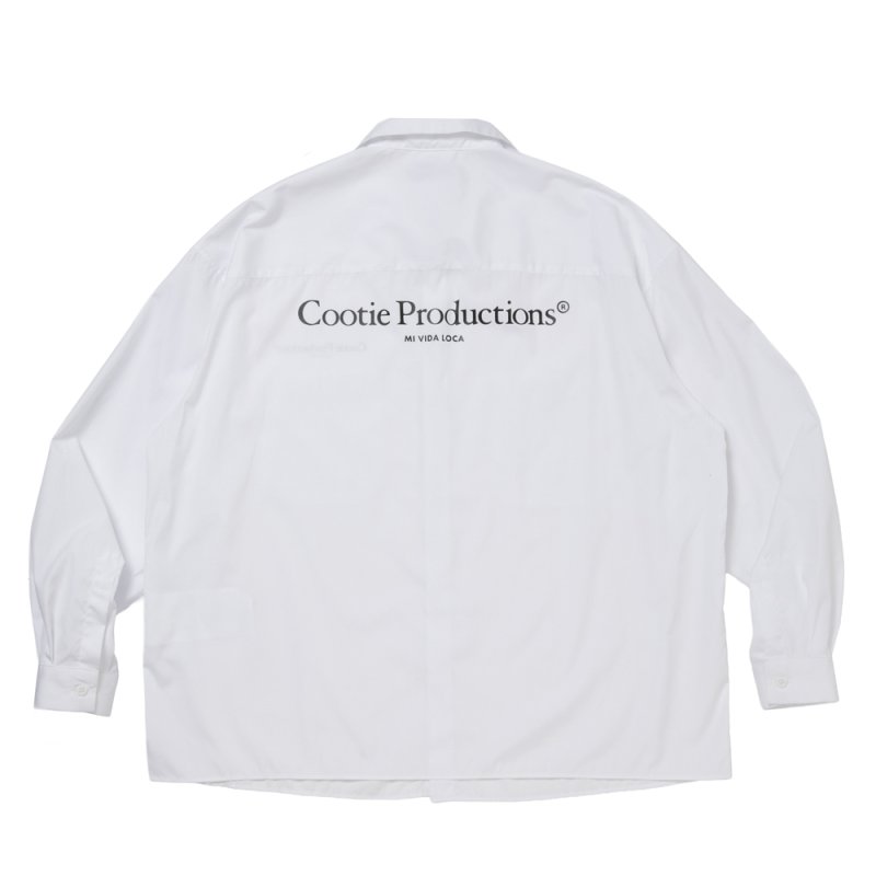 画像2: COOTIE PRODUCTIONS/Broad L/S Work Shirt（White）［ブロードワークシャツ-26春夏］