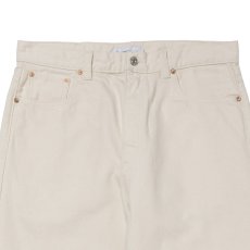 画像2: COOTIE PRODUCTIONS/12.5oz Denim 5 Pocket Square Leg Pants（Ivory）［デニムスクエアレッグパンツ-26春夏］ (2)