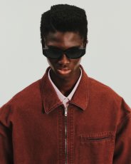 画像4: COOTIE PRODUCTIONS/Grainy Denim Work Jacket（Red）［グレイニィデニムワークJKT-26春夏］ (4)