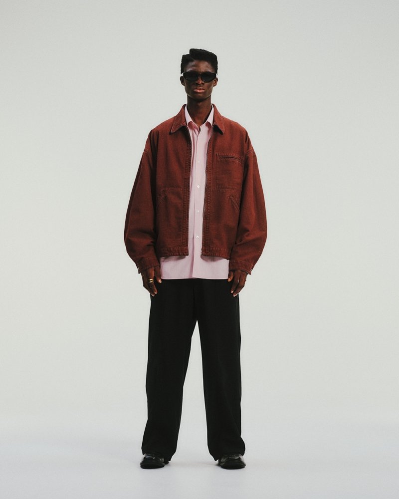 画像3: COOTIE PRODUCTIONS/Grainy Denim Work Jacket（Red）［グレイニィデニムワークJKT-26春夏］