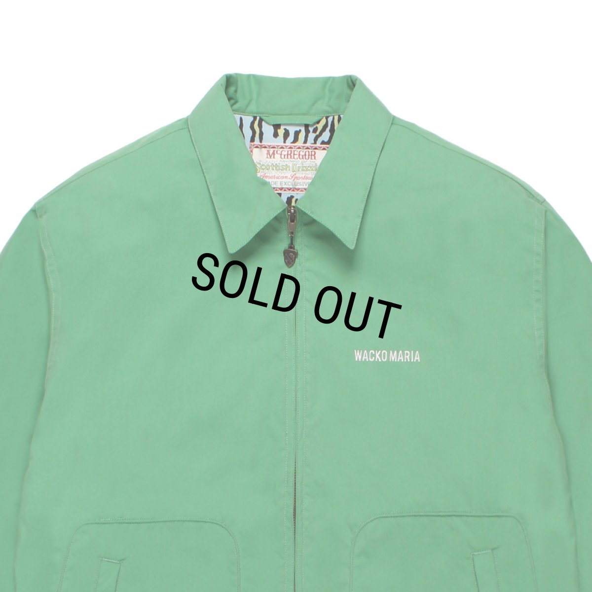 画像2: WACKO MARIA/MCGREGOR / DRIZZLER JACKET（GREEN）［ドリズラーJKT-26春夏］ (2)