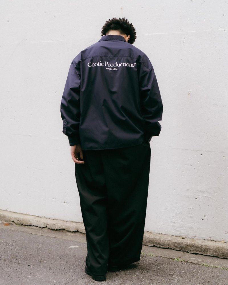 画像3: COOTIE PRODUCTIONS/Broad L/S Work Shirt（Navy）［ブロードワークシャツ-26春夏］
