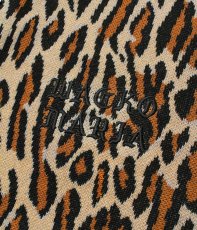 画像3: WACKO MARIA/LEOPARD JACQUARD KNIT POLO SHIRT（BEIGE）［レオパードジャガードニットポロシャツ-26春夏］ (3)