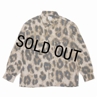 BUENA VISTA/Guay leopard shirt（BEIGE）［レオパードシャツ-26春夏
