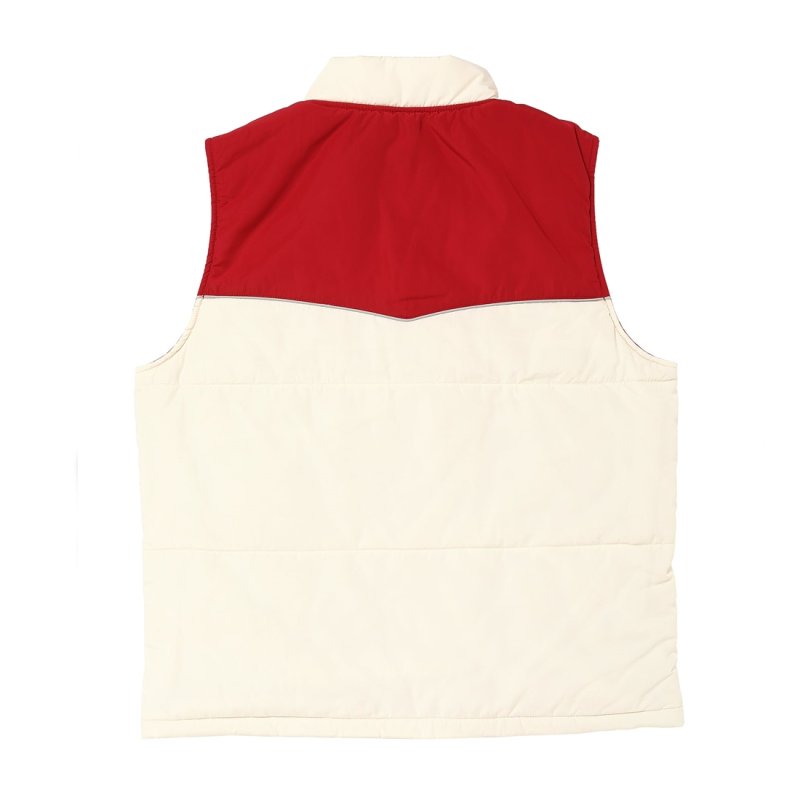 画像2: PORKCHOP/RACING VEST（BEIGE/RED）［レーシングベスト-25秋冬］