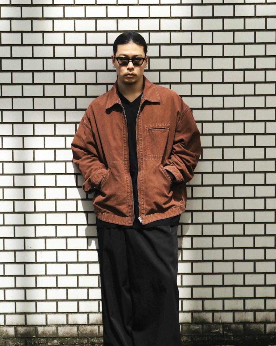 画像3: COOTIE PRODUCTIONS/Grainy Denim Work Jacket（Red）［グレイニィデニムワークJKT-26春夏］ (3)