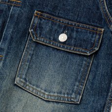 画像6: CALEE/1st TYPE DENIM JACKET（USED INDIGO BLUE）［ファーストタイプデニムJKT-26春夏］ (6)