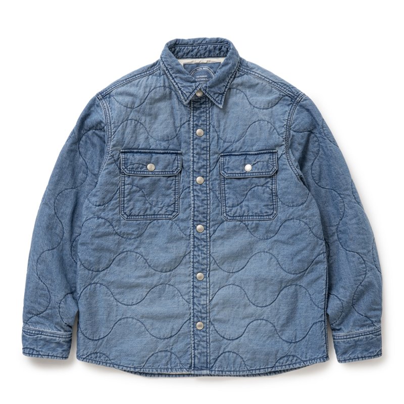 画像1: RATS/DENIM QUILTING SHIRT JKT（INDIGO）［デニムキルティングシャツJKT-26春夏］