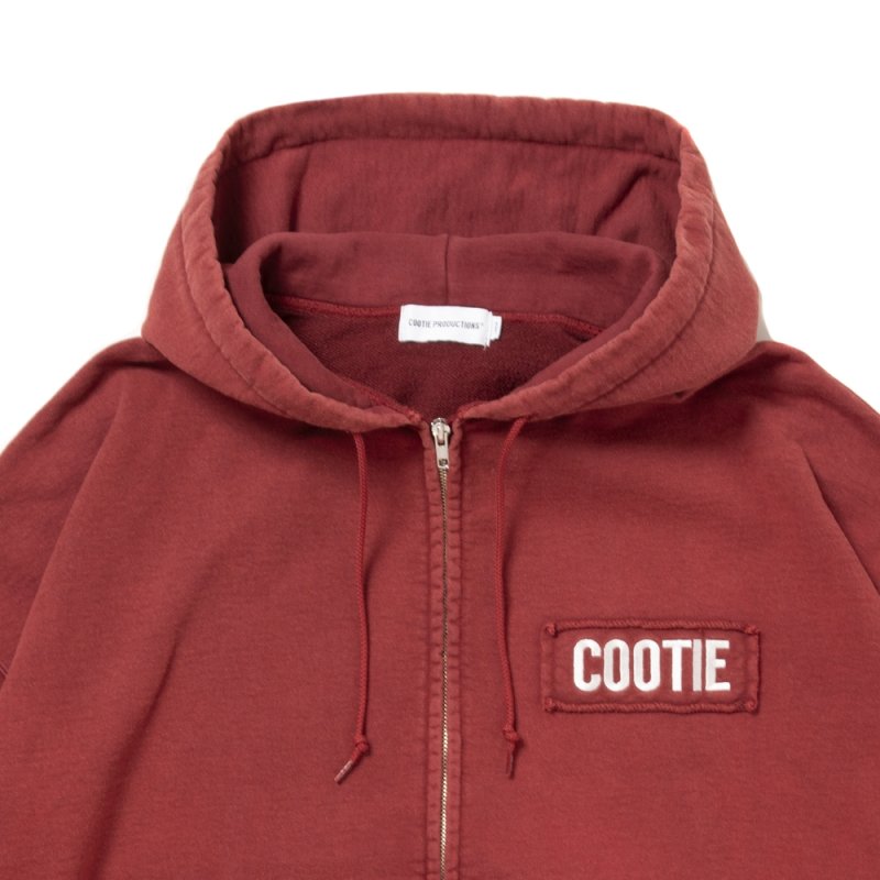 画像2: COOTIE PRODUCTIONS/AD Processing Sweat Zip Hoodie（Burgundy）［スウェットジップフーディー-26春夏］