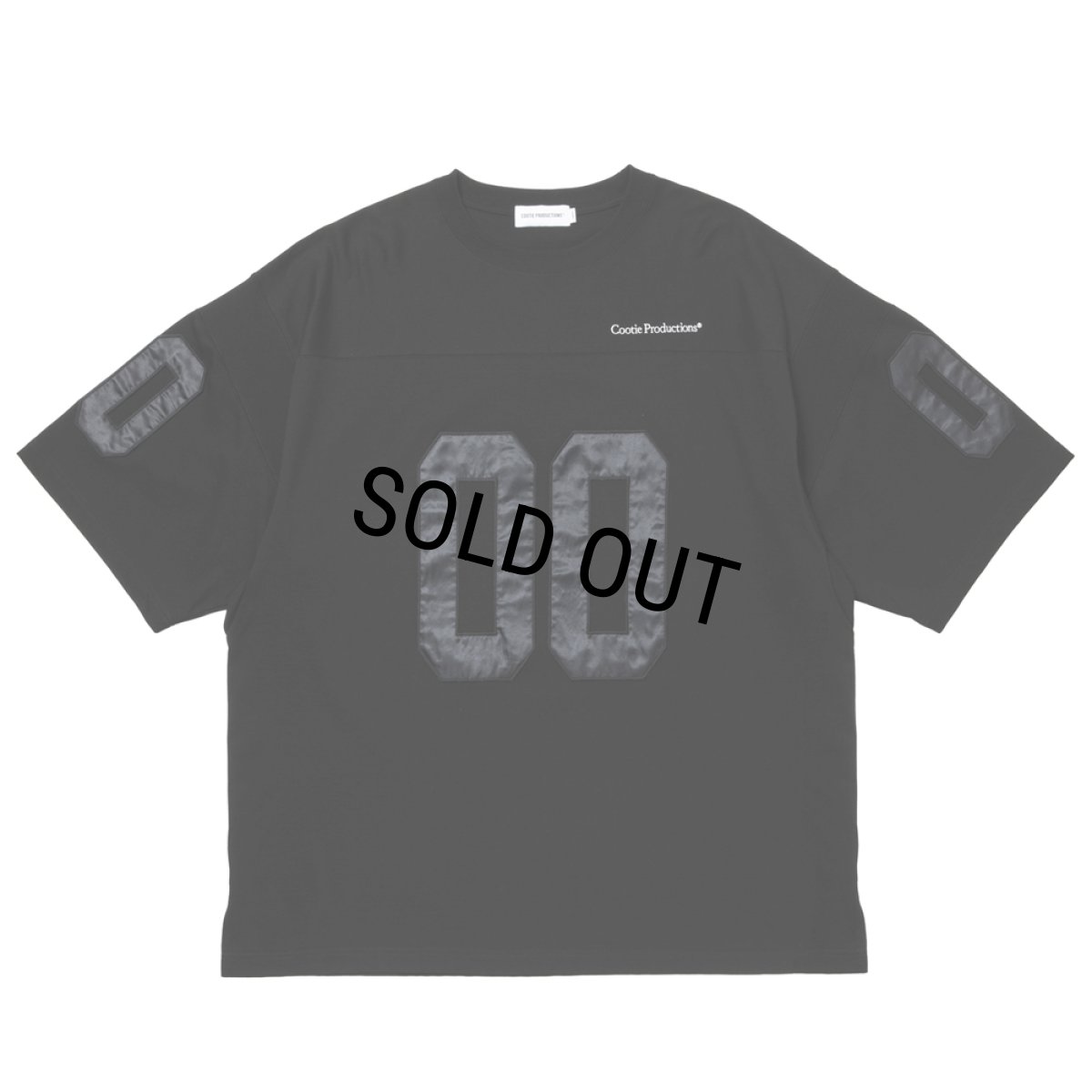 画像1: COOTIE PRODUCTIONS/Plaited Jersey Football S/S Tee（Black）［フットボールT-26春夏］ (1)