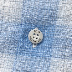 画像4: RATS/BOARD CHECK SHIRT（SAX BLUE CHECK）［ボードチェックシャツ-26春夏］ (4)