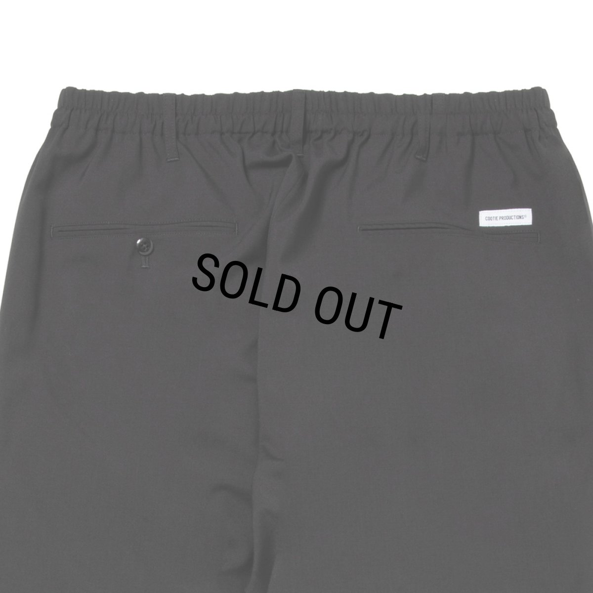 画像4: COOTIE PRODUCTIONS/T/W 2 Tuck Easy Pants（Black）［T/Wツータックイージーパンツ-26春夏］ (4)