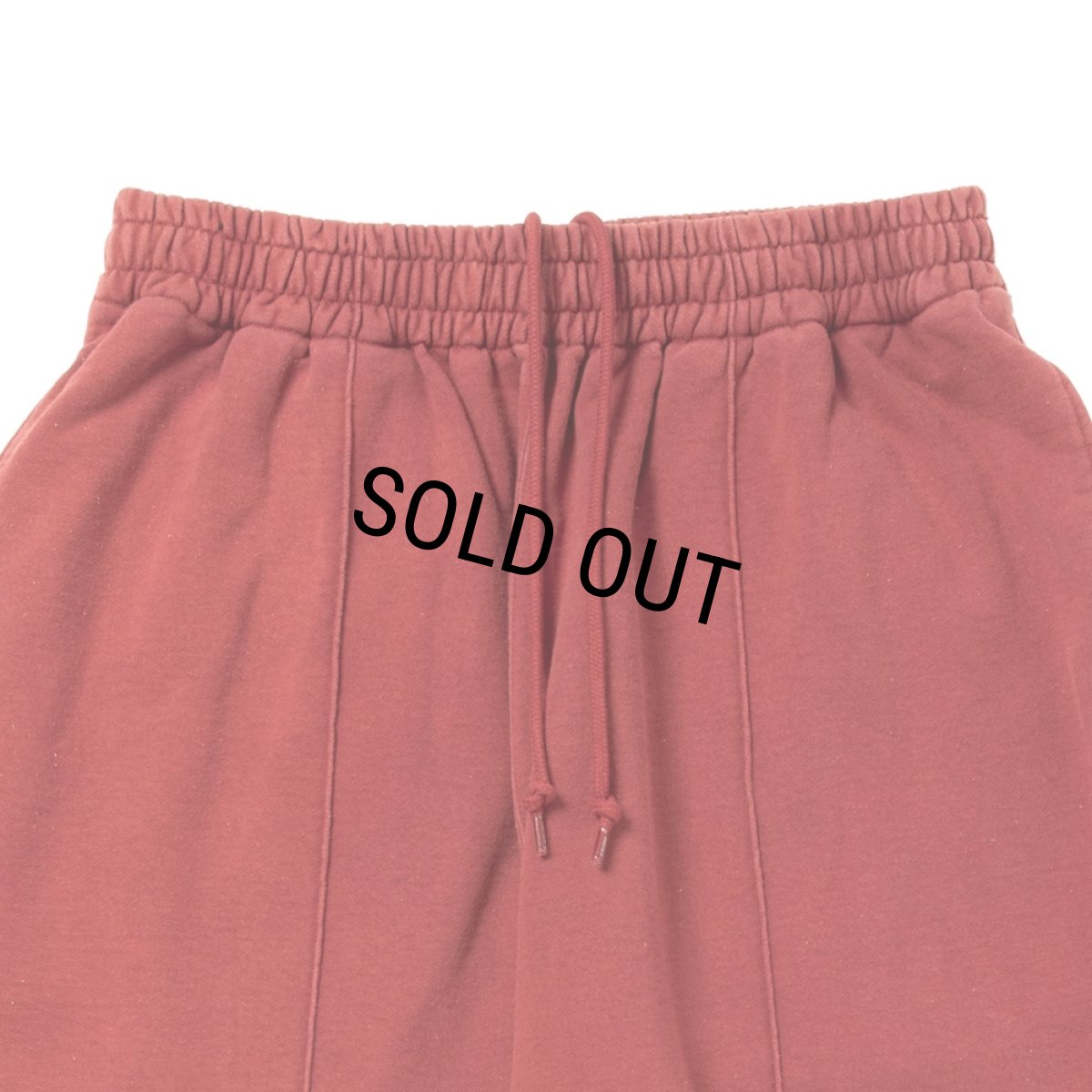 画像3: COOTIE PRODUCTIONS/AD Processing Pin Tuck Wide Sweat Easy Pants（Burgundy）［ピンタックワイドスウェットイージーパンツ-26春夏］ (3)