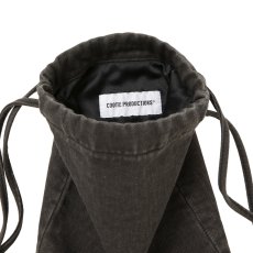 画像3: COOTIE PRODUCTIONS/Color Denim Drawstring Bag（Fade Black）［ドローストリングバッグ-26春夏］ (3)