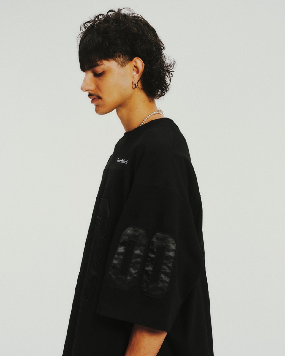 画像7: COOTIE PRODUCTIONS/Plaited Jersey Football S/S Tee（Black）［フットボールT-26春夏］ (7)