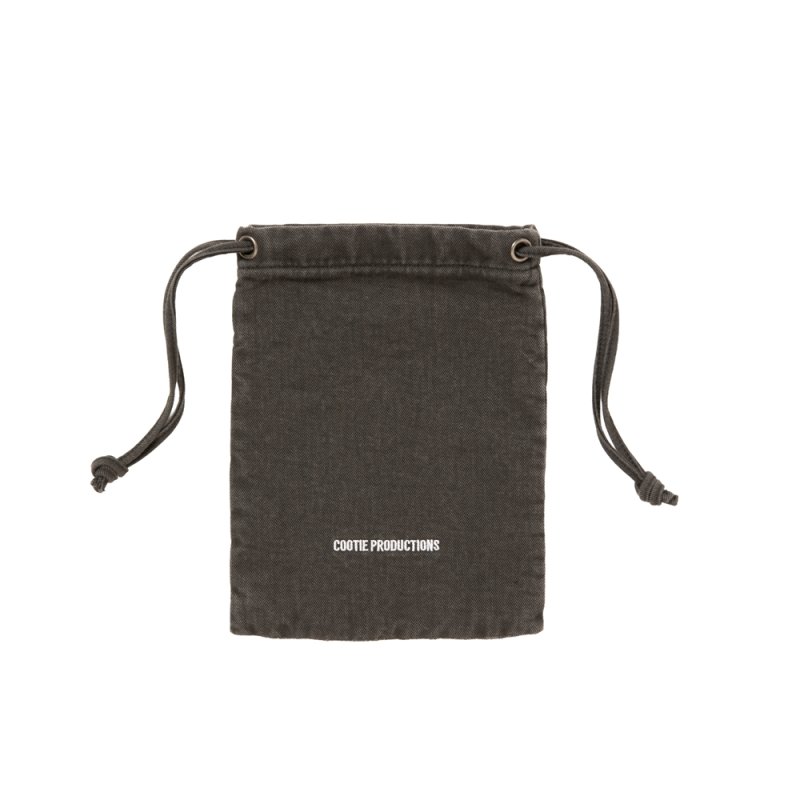 画像2: COOTIE PRODUCTIONS/Color Denim Drawstring Bag（Fade Black）［ドローストリングバッグ-26春夏］