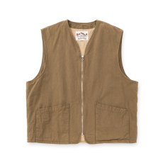 画像1: CALEE/ZIP VEST（OLIVE）［ジップベスト-26春夏］ (1)