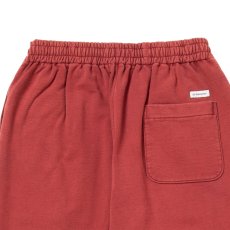 画像4: COOTIE PRODUCTIONS/AD Processing Pin Tuck Wide Sweat Easy Pants（Burgundy）［ピンタックワイドスウェットイージーパンツ-26春夏］ (4)