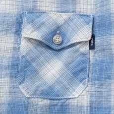 画像5: RATS/BOARD CHECK SHIRT（SAX BLUE CHECK）［ボードチェックシャツ-26春夏］ (5)
