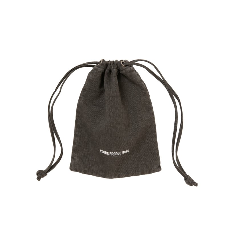 画像1: COOTIE PRODUCTIONS/Color Denim Drawstring Bag（Fade Black）［ドローストリングバッグ-26春夏］