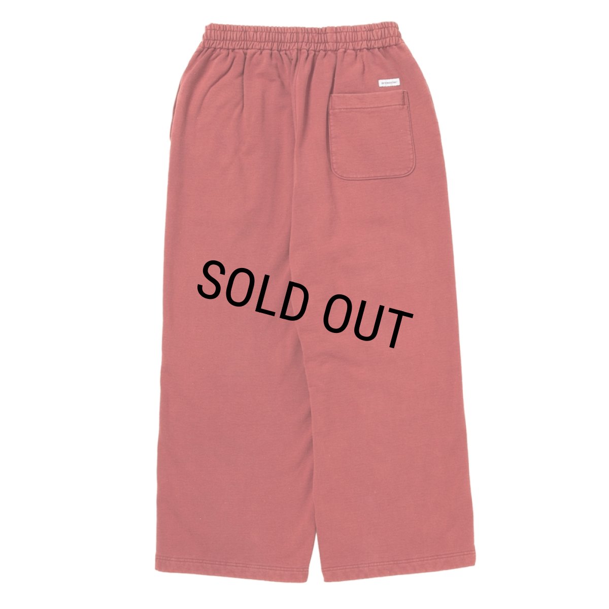 画像2: COOTIE PRODUCTIONS/AD Processing Pin Tuck Wide Sweat Easy Pants（Burgundy）［ピンタックワイドスウェットイージーパンツ-26春夏］ (2)
