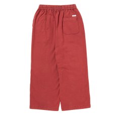画像2: COOTIE PRODUCTIONS/AD Processing Pin Tuck Wide Sweat Easy Pants（Burgundy）［ピンタックワイドスウェットイージーパンツ-26春夏］ (2)