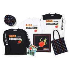 画像4: CHALLENGER/DICE BANDANA（BLACK）［ダイスバンダナ-26春夏］ (4)