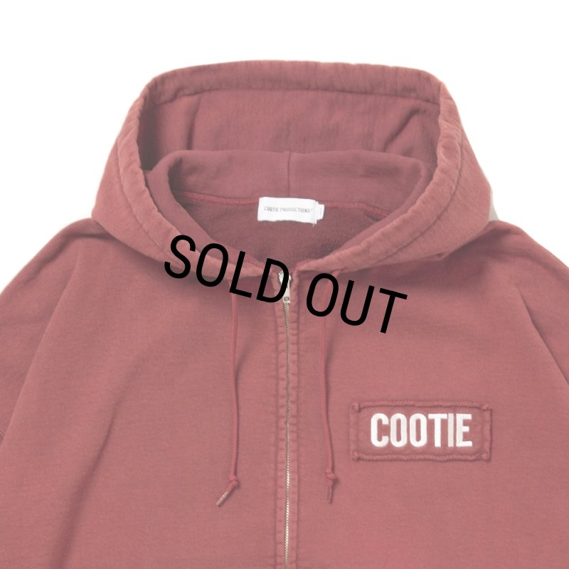 COOTIE PRODUCTIONS/AD Processing Sweat Zip Hoodie（Burgundy