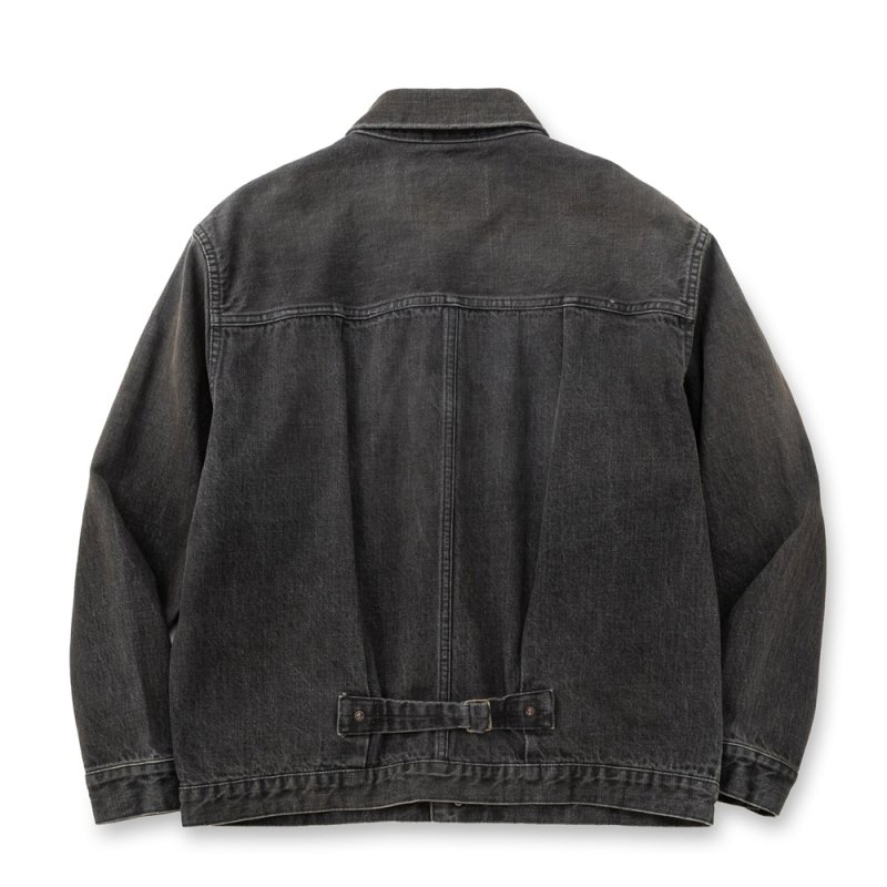 画像2: CALEE/1st TYPE DENIM JACKET（USED BLACK）［ファーストタイプデニムJKT-26春夏］