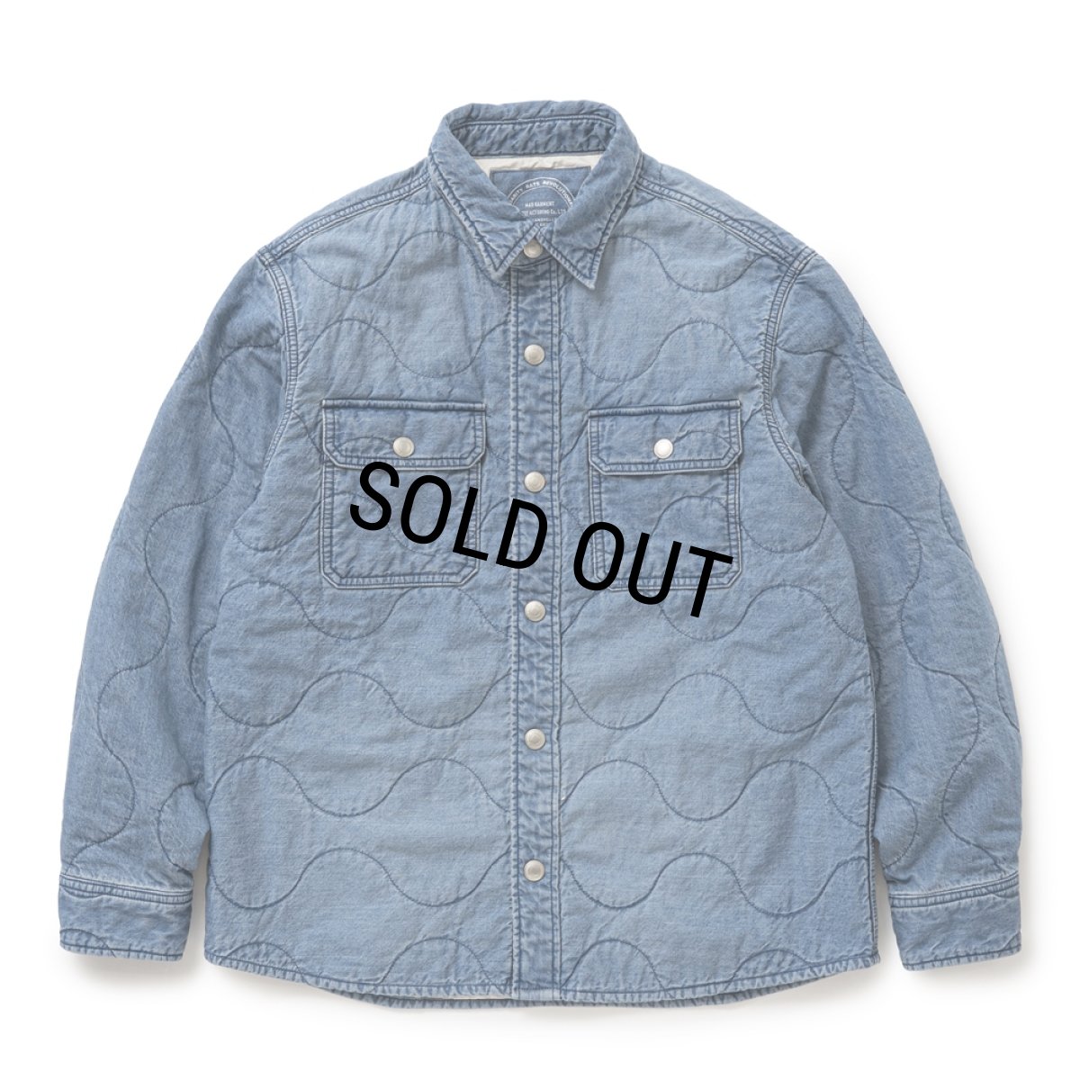 画像1: RATS/DENIM QUILTING SHIRT JKT（INDIGO）［デニムキルティングシャツJKT-26春夏］ (1)