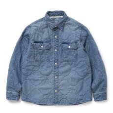 画像1: RATS/DENIM QUILTING SHIRT JKT（INDIGO）［デニムキルティングシャツJKT-26春夏］ (1)