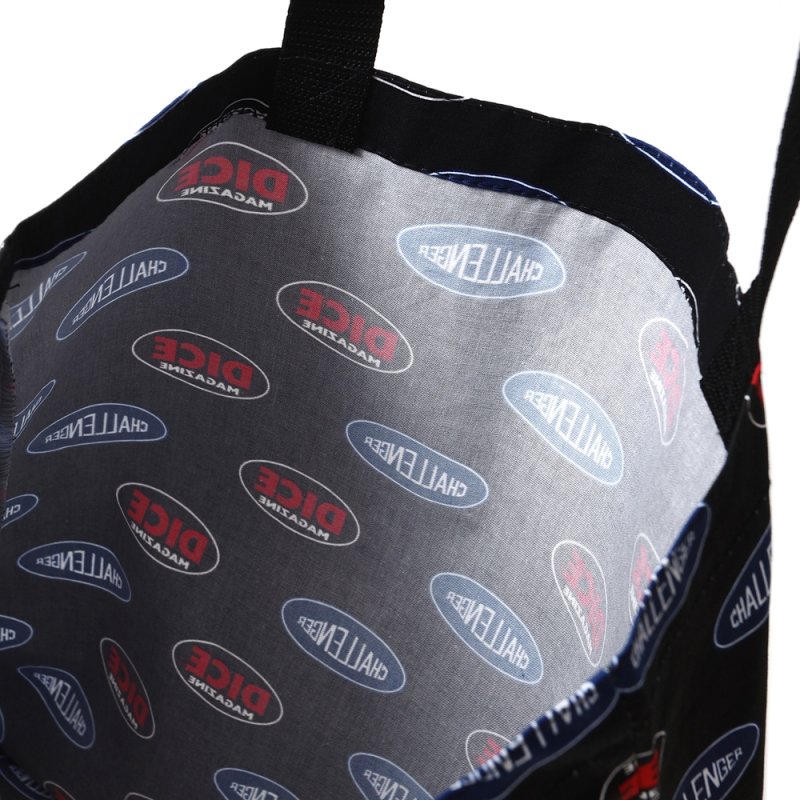 画像2: CHALLENGER/DICE TOTE BAG（BLACK）［ダイストートバッグ-26春夏］