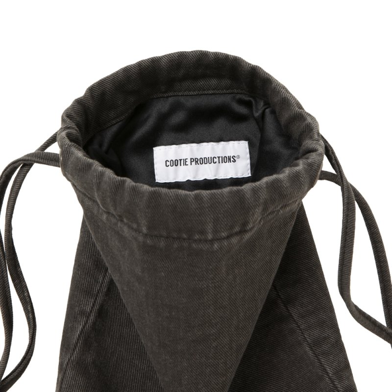 画像3: COOTIE PRODUCTIONS/Color Denim Drawstring Bag（Fade Black）［ドローストリングバッグ-26春夏］