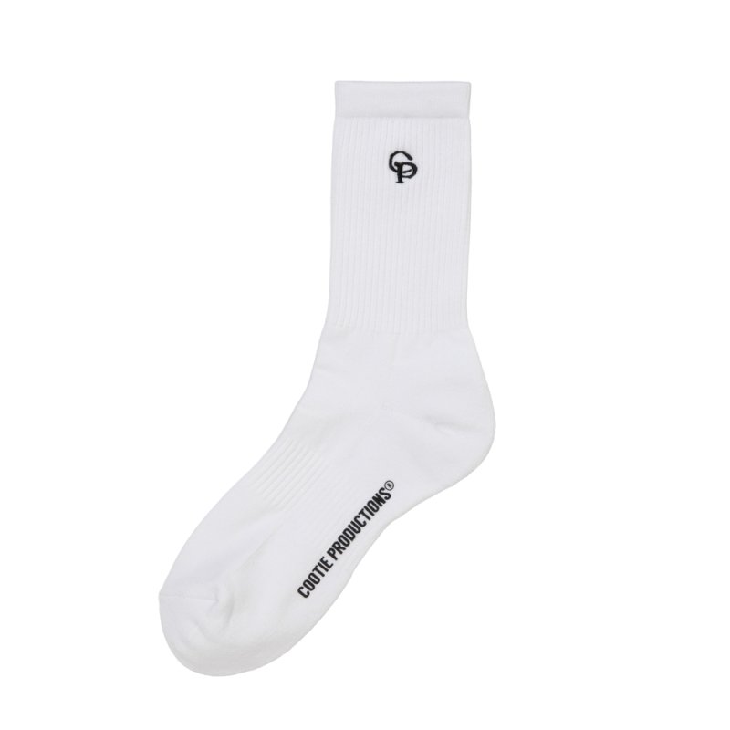 画像1: COOTIE PRODUCTIONS/N/C Middle Socks（White）［ミドルソックス-26春夏］