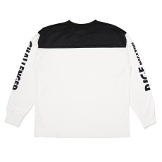 画像2: CHALLENGER/L/S DRY DICE TEE（WHITE/BLACK）［ドライダイス長袖T-26春夏］ (2)