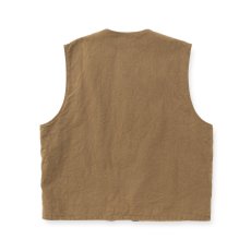画像2: CALEE/ZIP VEST（OLIVE）［ジップベスト-26春夏］ (2)