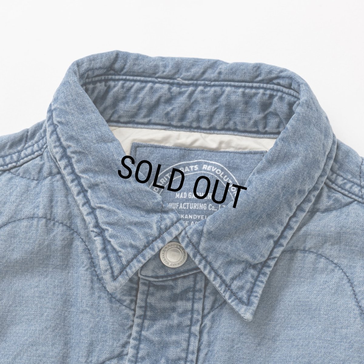 画像3: RATS/DENIM QUILTING SHIRT JKT（INDIGO）［デニムキルティングシャツJKT-26春夏］ (3)