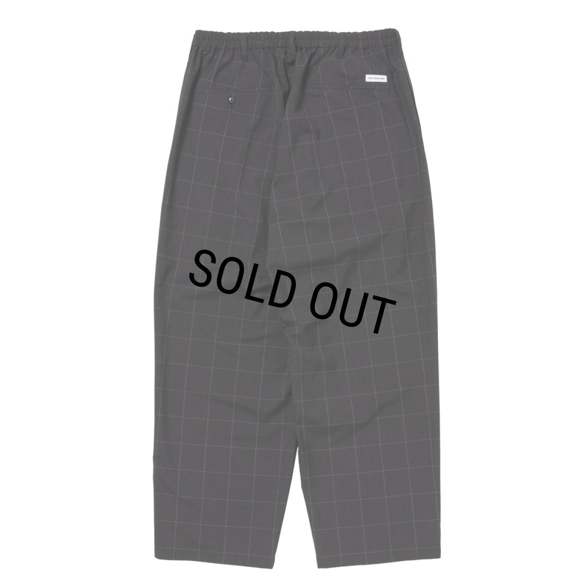 画像2: COOTIE PRODUCTIONS/T/W 2 Tuck Easy Pants（Check）［T/Wツータックイージーパンツ-26春夏］ (2)