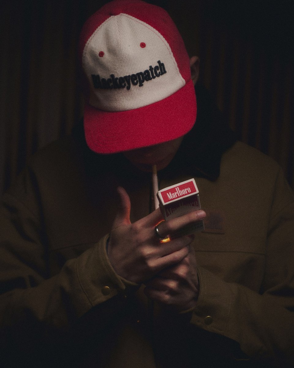 画像3: BlackEyePatch/CIGAR SERIF CORDUROY CAP（WHITE/RED） (3)