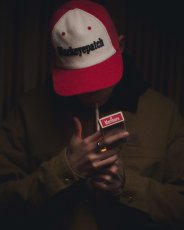 画像3: BlackEyePatch/CIGAR SERIF CORDUROY CAP（WHITE/RED） (3)