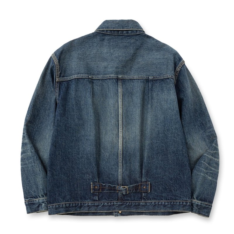 画像2: CALEE/1st TYPE DENIM JACKET（USED INDIGO BLUE）［ファーストタイプデニムJKT-26春夏］