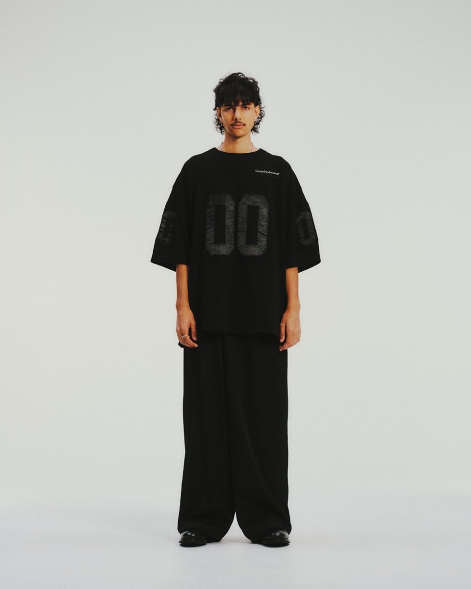 画像6: COOTIE PRODUCTIONS/Plaited Jersey Football S/S Tee（Black）［フットボールT-26春夏］ (6)